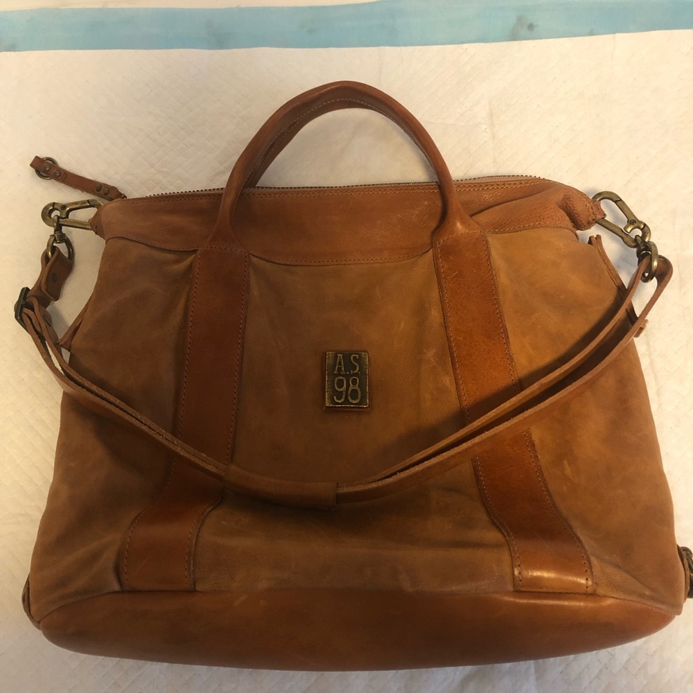 AS98 Cognac Leather Handbag